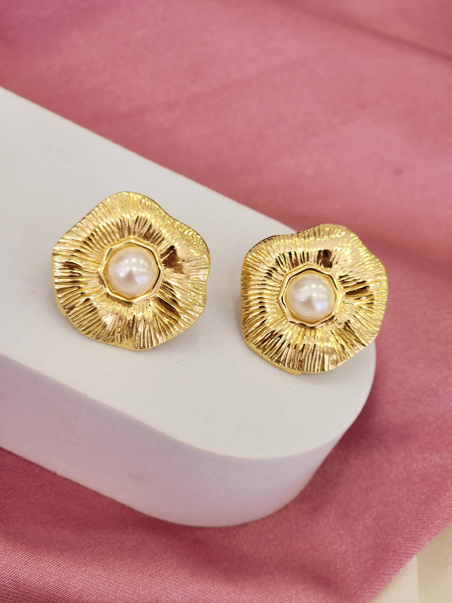 Aretes perla circulo #000