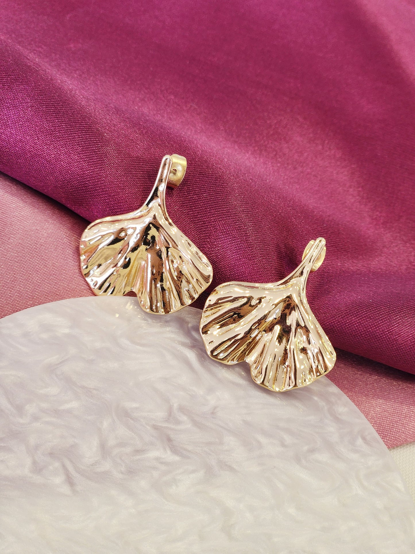 Aretes hoja simétrica #G29