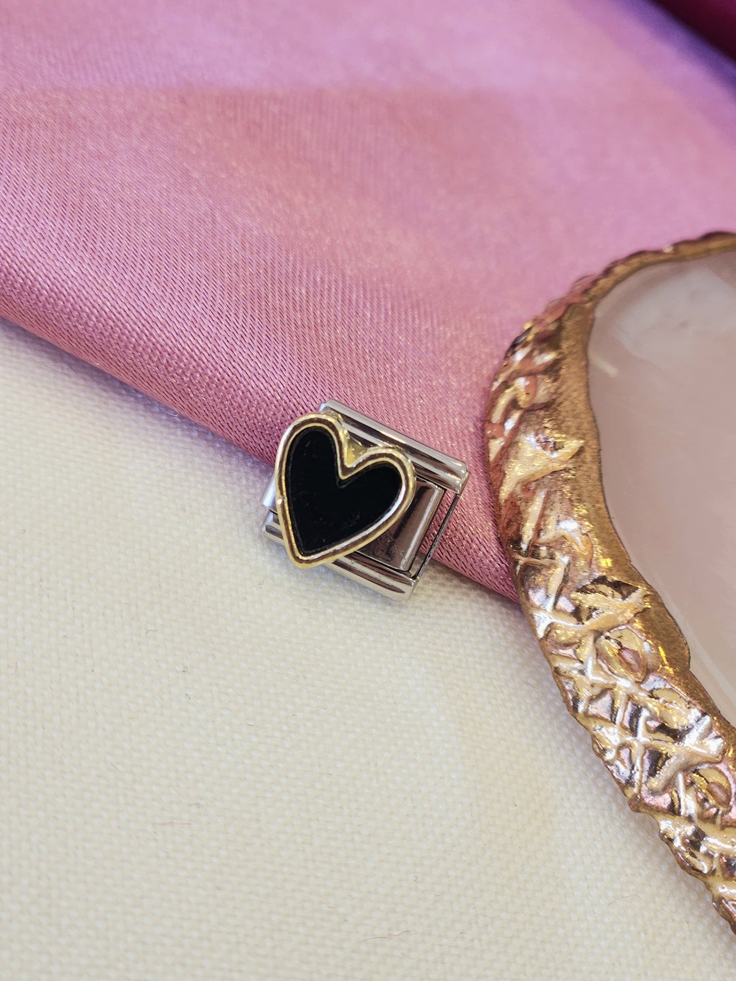 Charm corazon negro #3