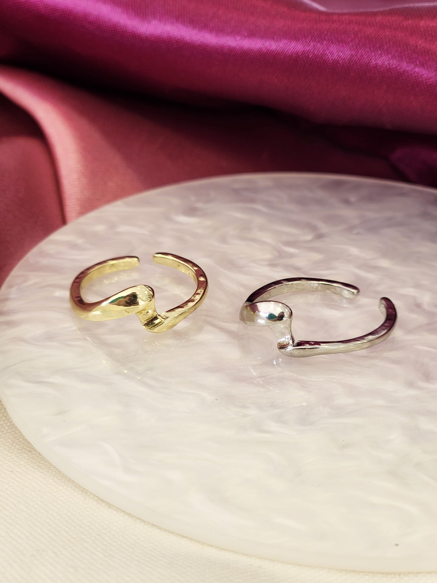 Anillos punta entrelazables