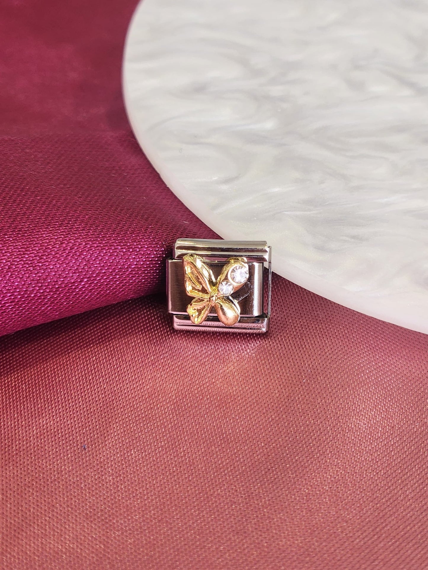 Charm mariposa ala zirconia #17
