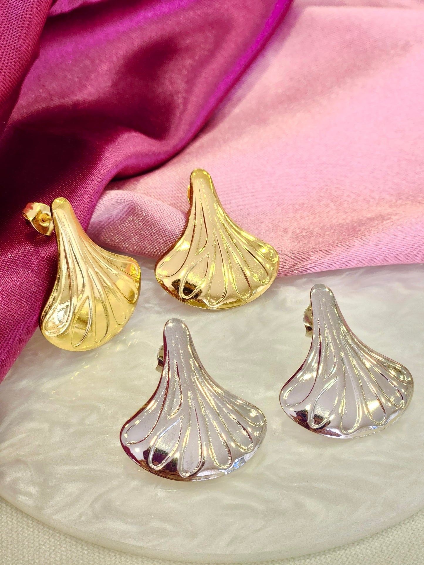Aretes abanico gota