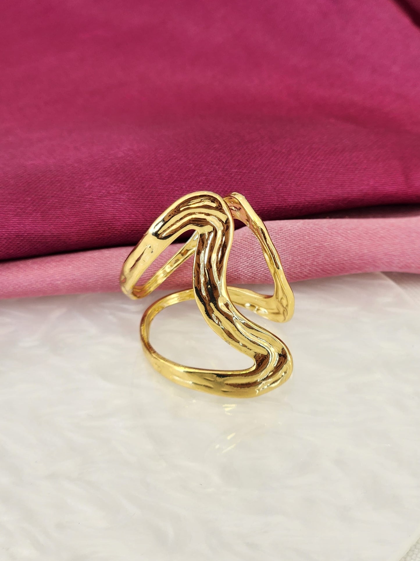 Anillo irregular hueco #22