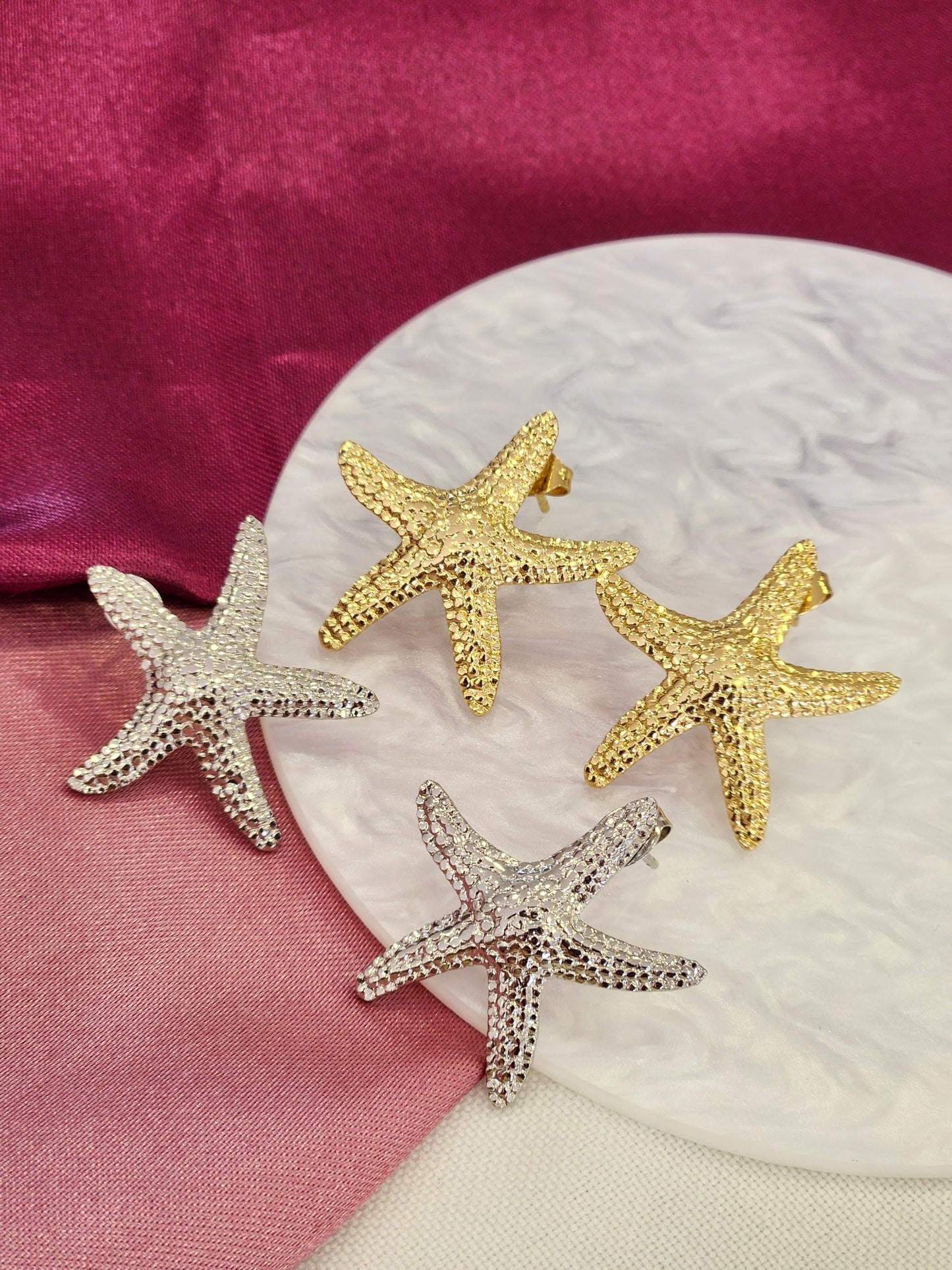 Aretes estrella de mar