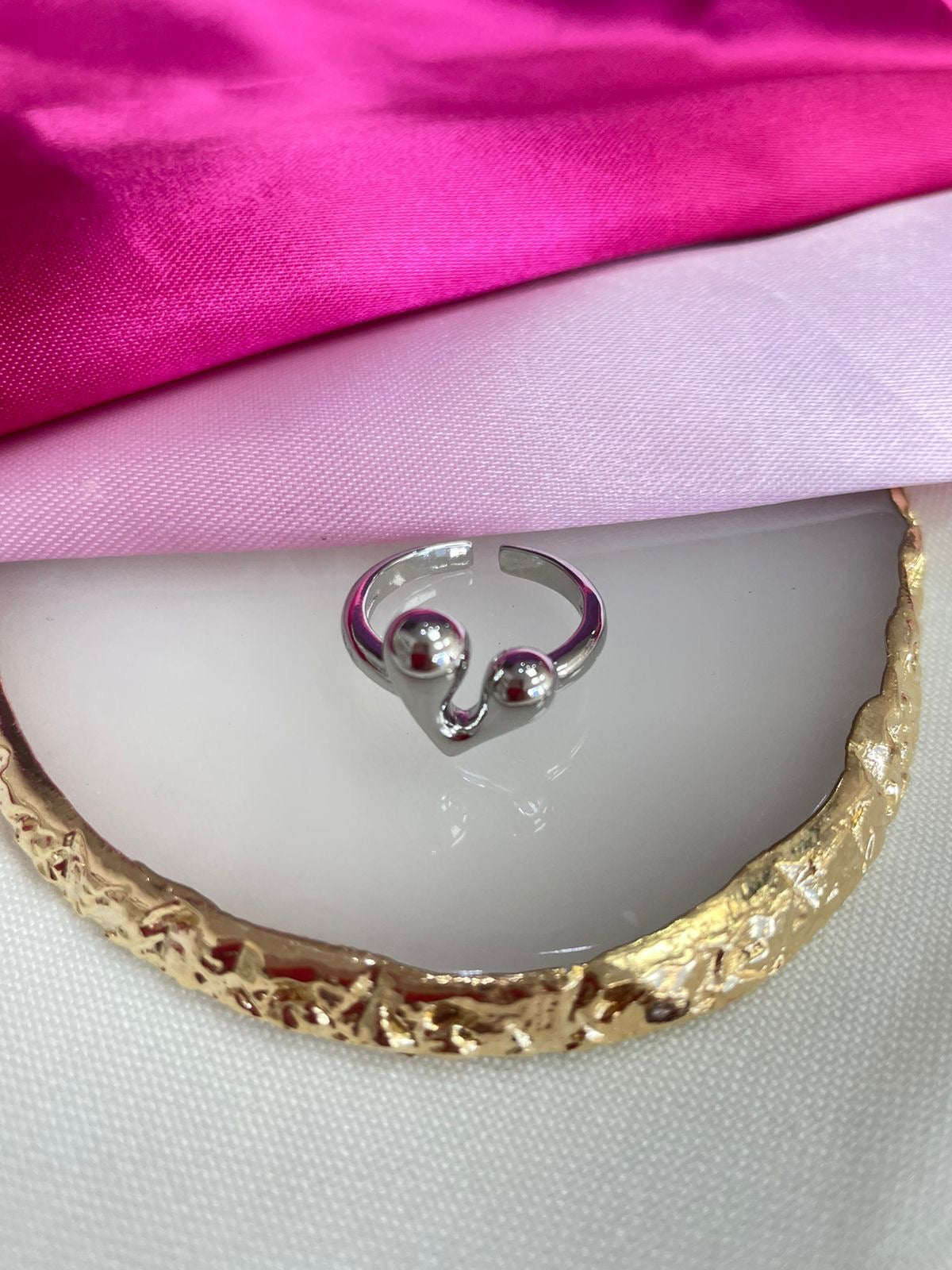 Anillo corazon solido