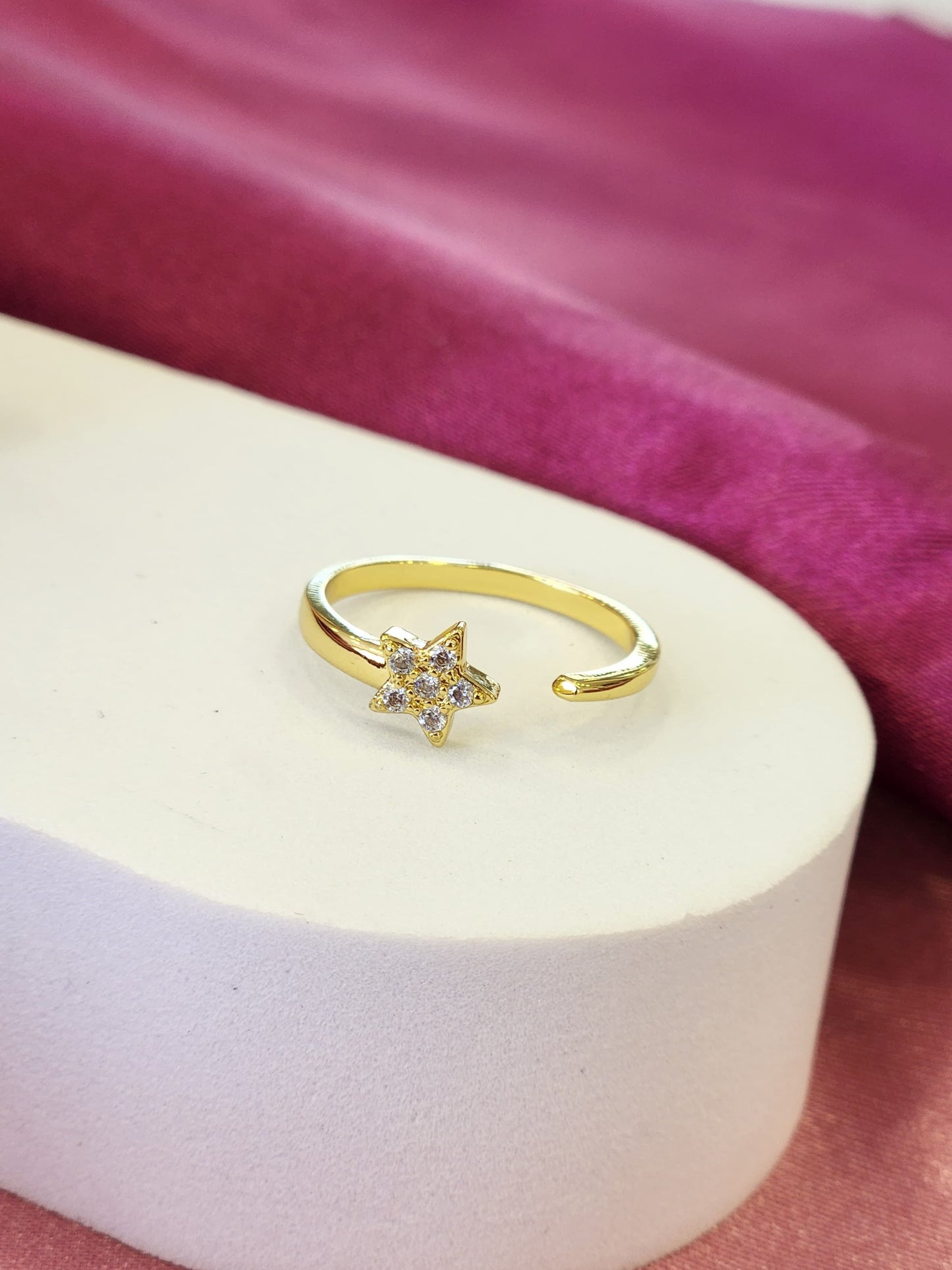 Anillo estrella fugaz #C118