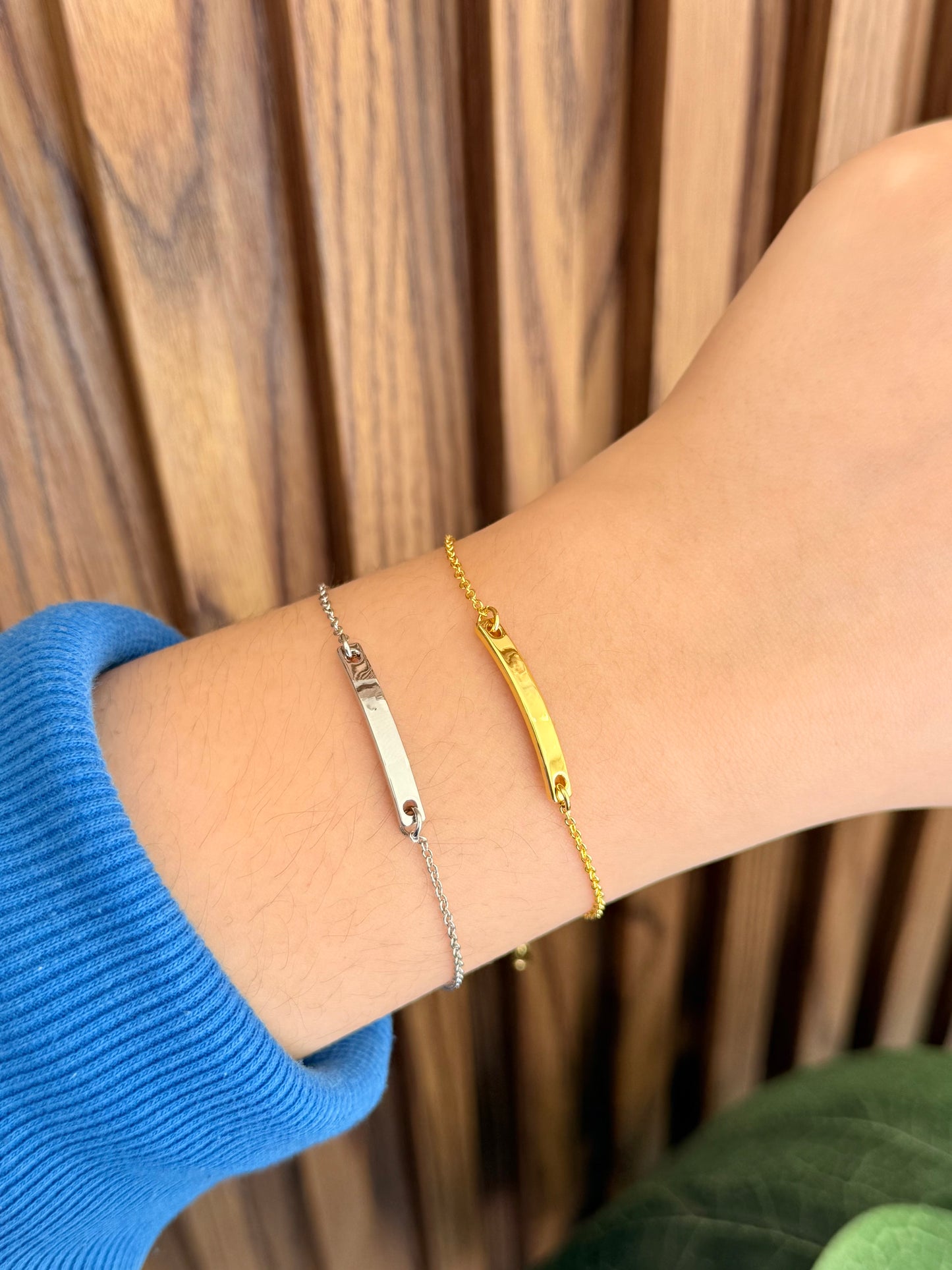 Pulsera placa delgada #H16.1