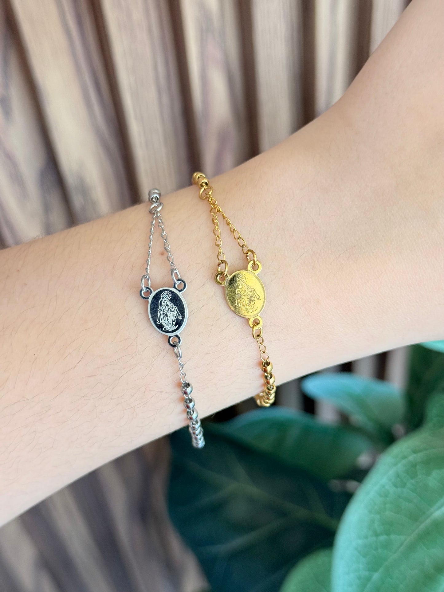 Pulsera misterio rosario #C121