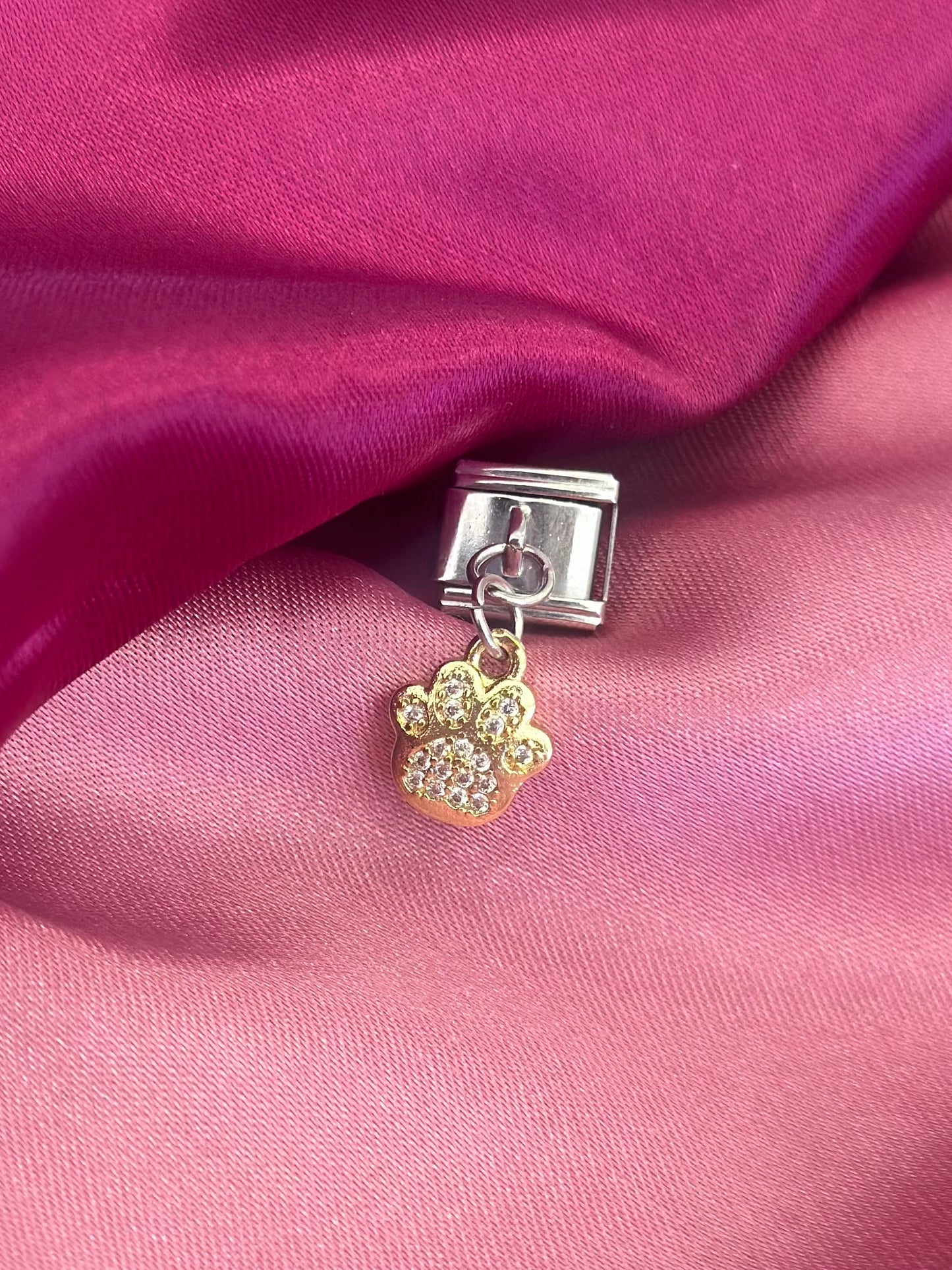 Huella perrito zirconia Charm #15