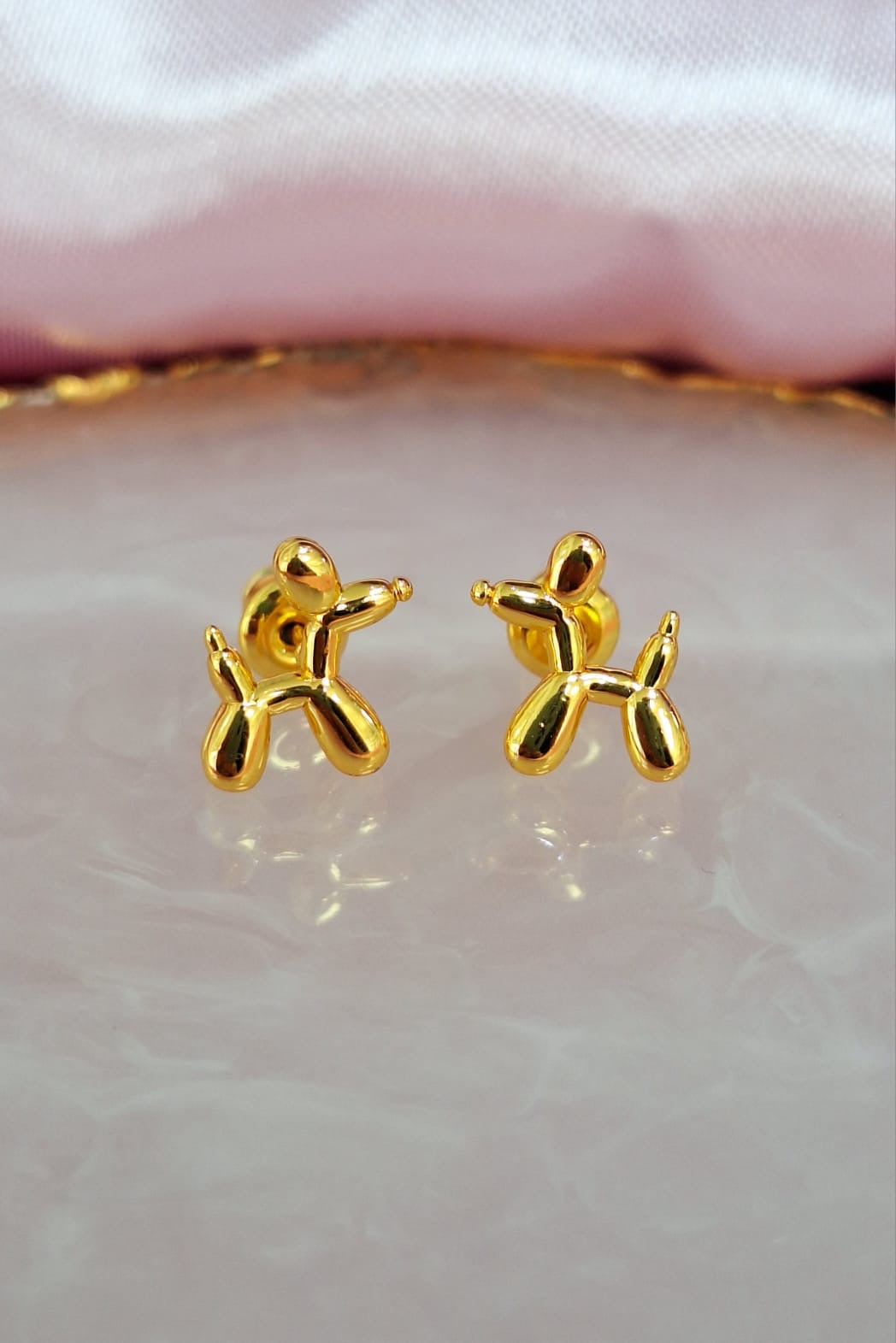 Aretes perrito inflado globo #C135