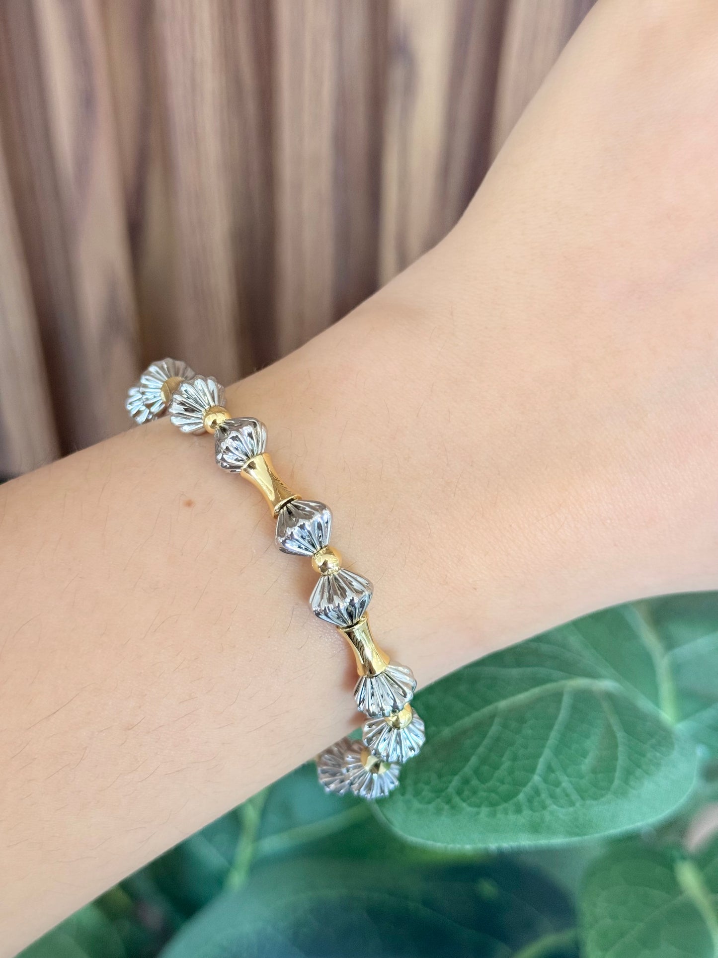 Pulsera formas bicolor