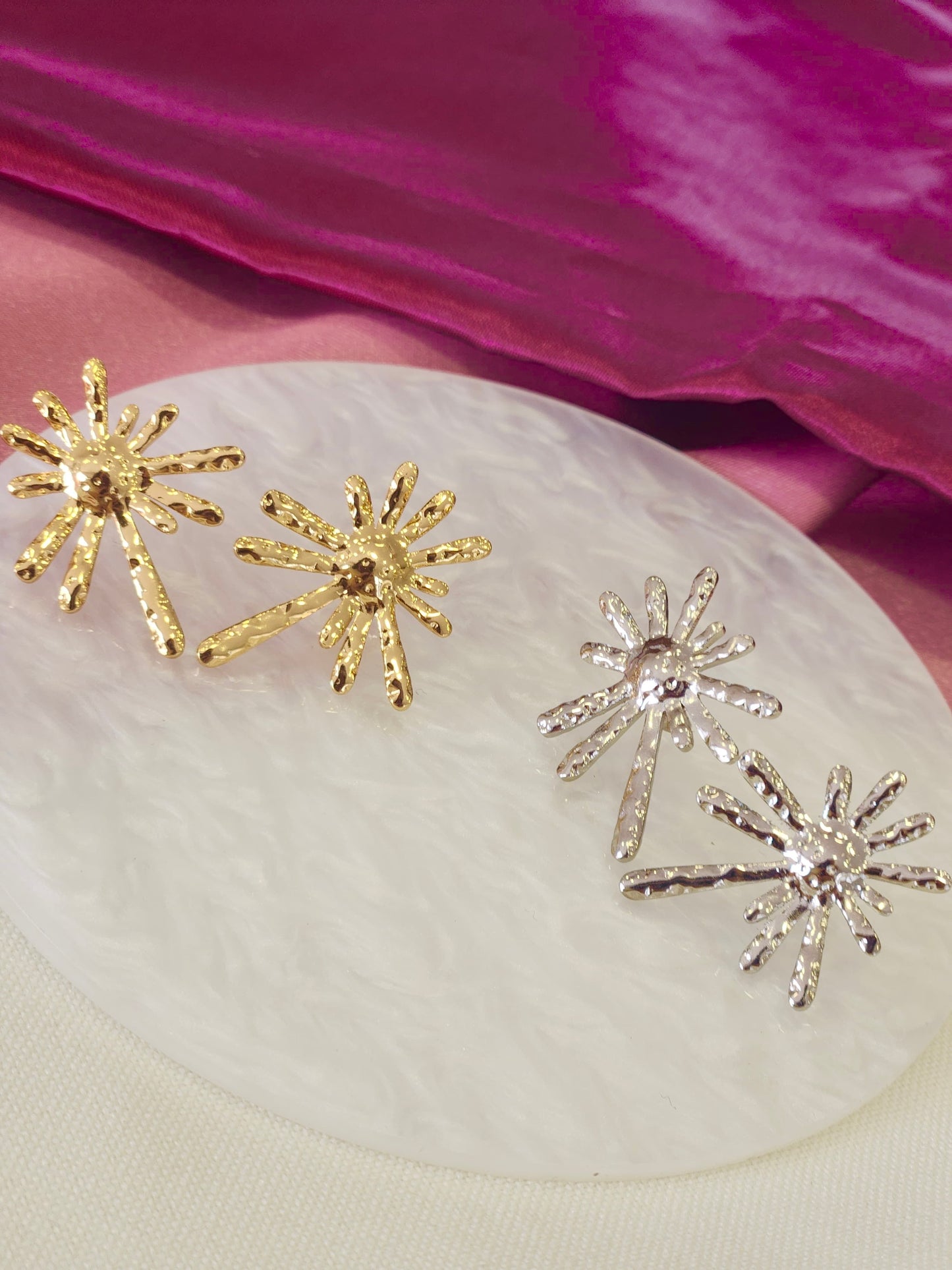 Aretes destellos medianos