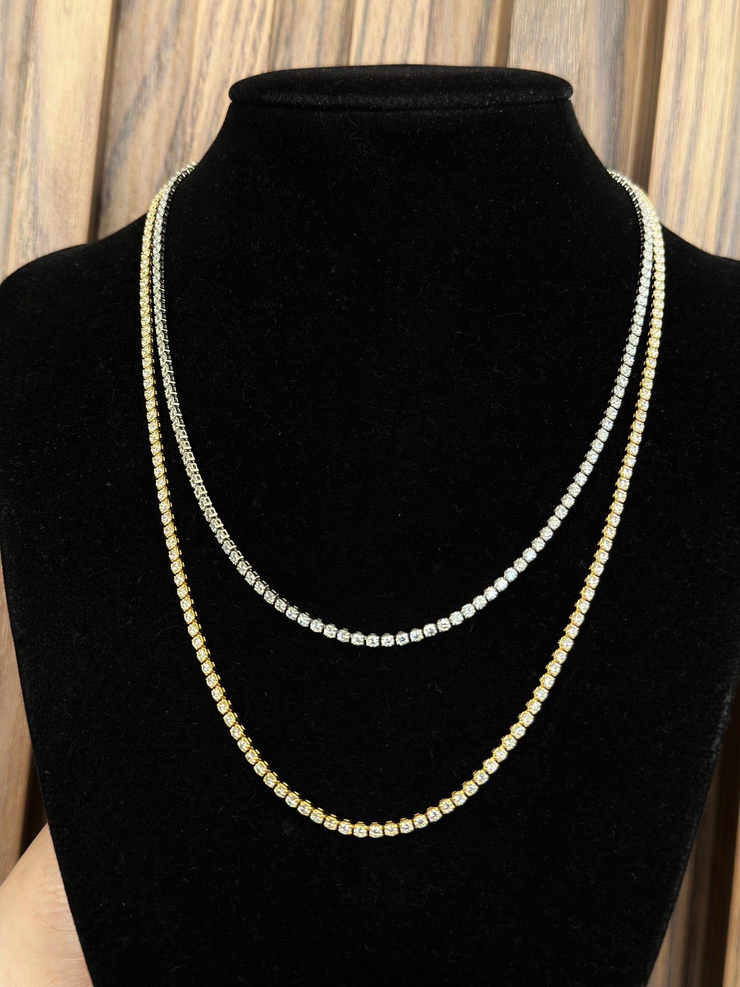 Collar brillos zirconias #17