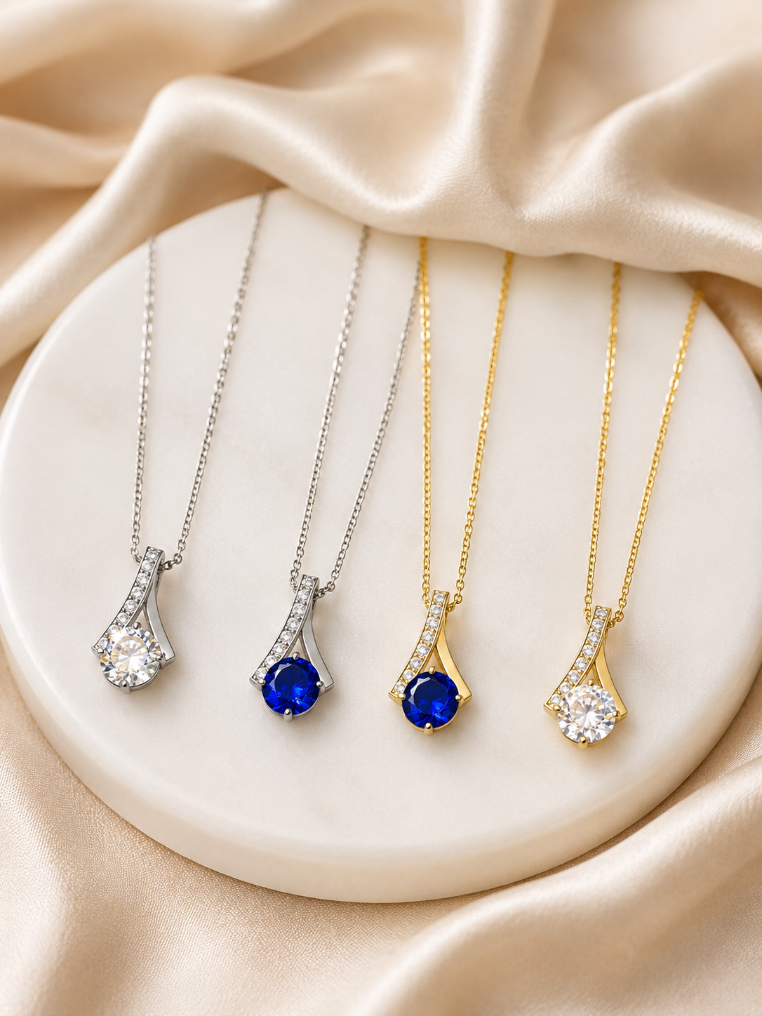 Collar elegante zirconia # 22