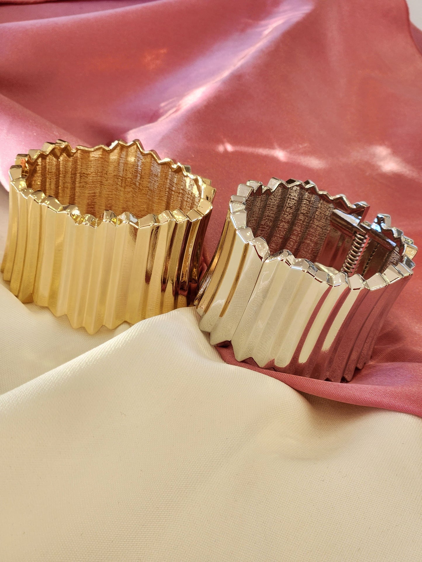 Pulsera rigida acanalada #H16 H17 H18 H19