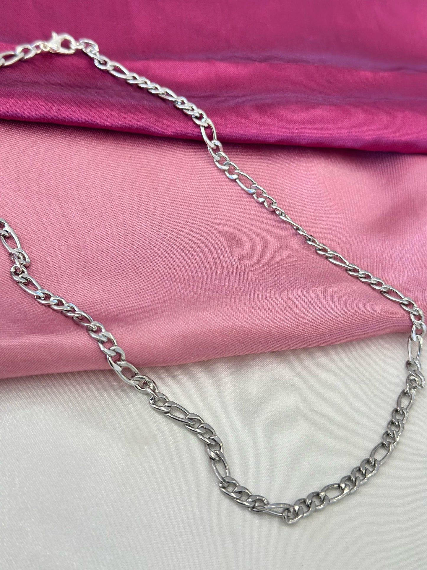 Choker eslabones grises #M8