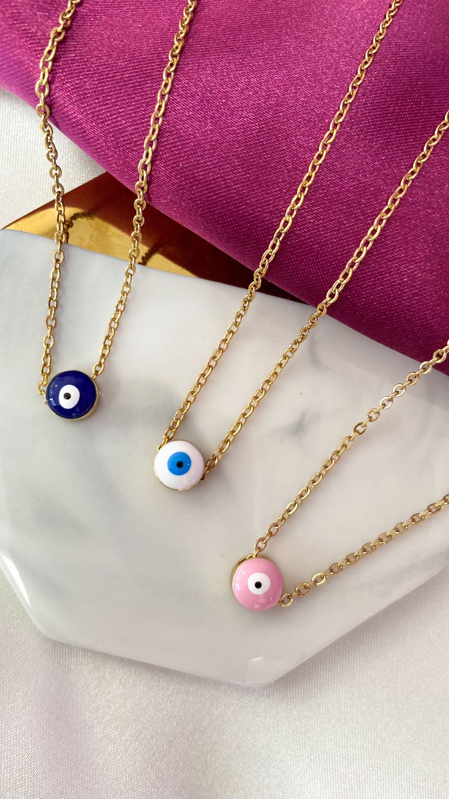 Collar ojo esmalte #HH