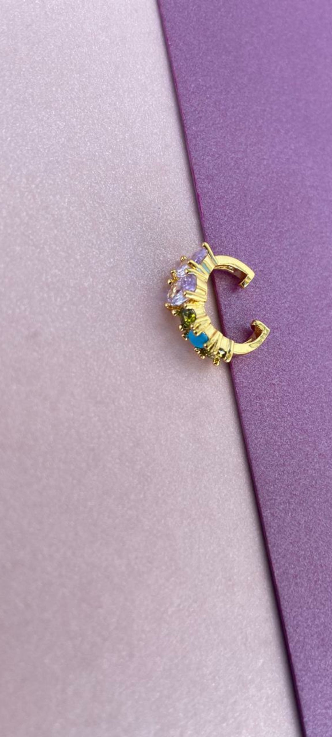Earcuff #22 zirconia estilo 2 colores