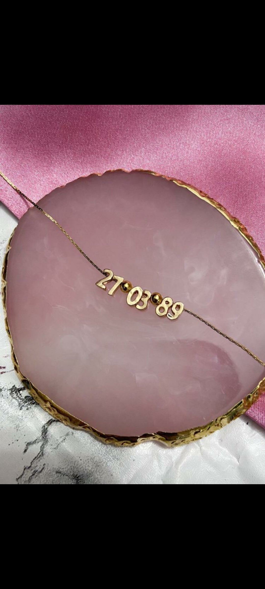 Collar fecha personalizado