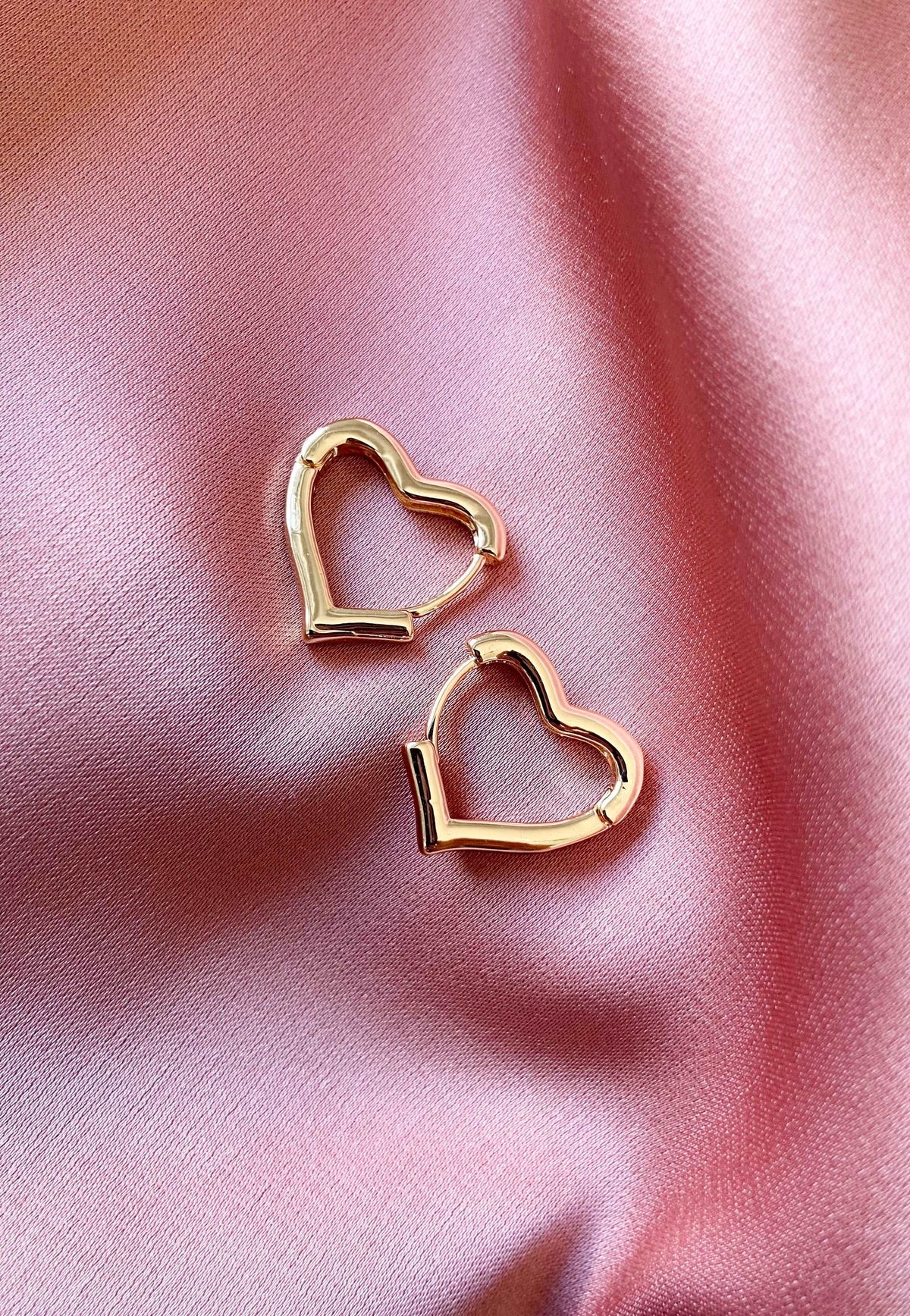 Aretes forma corazon #144