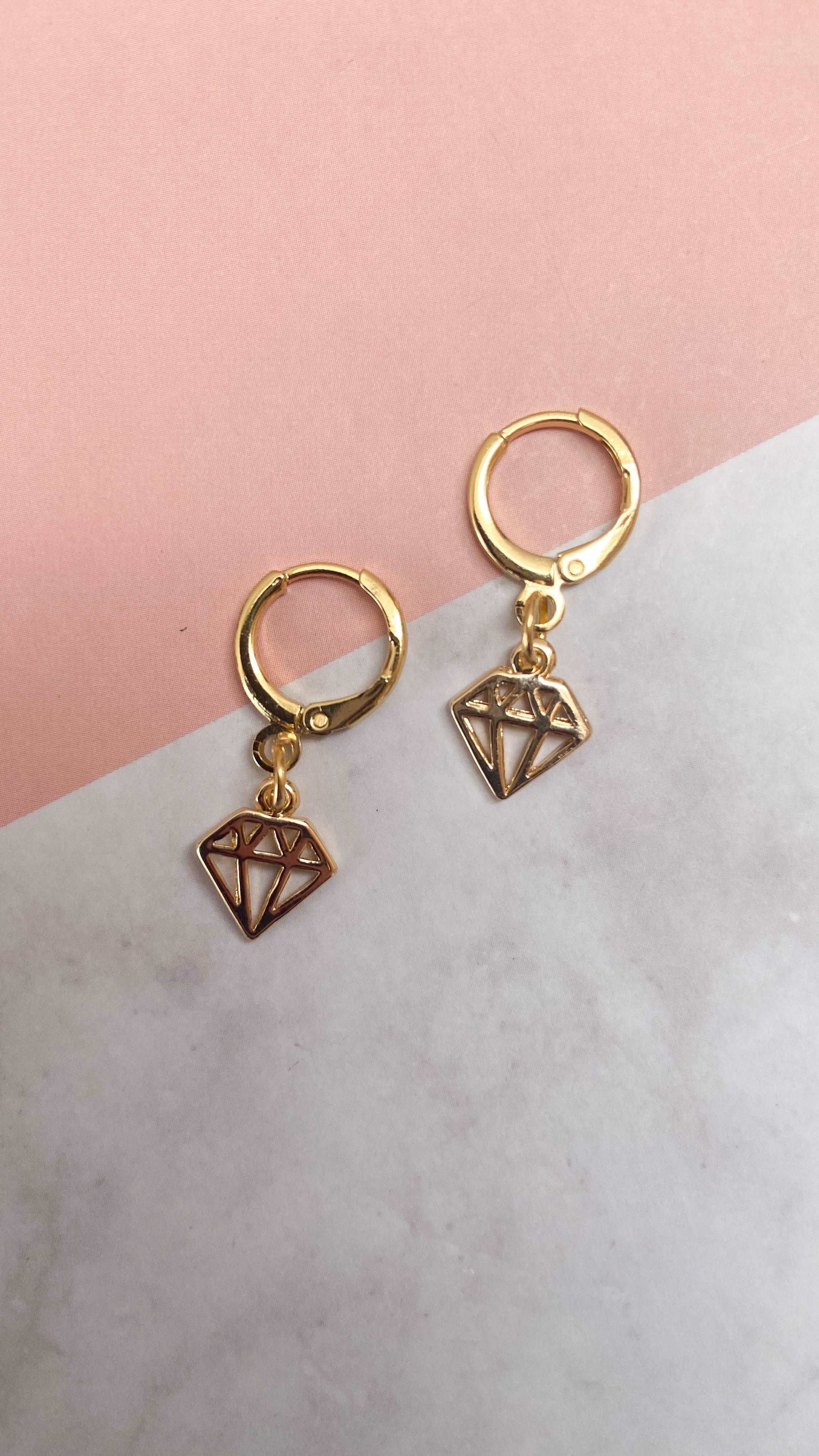 Arete diamante (1 pieza) #F6