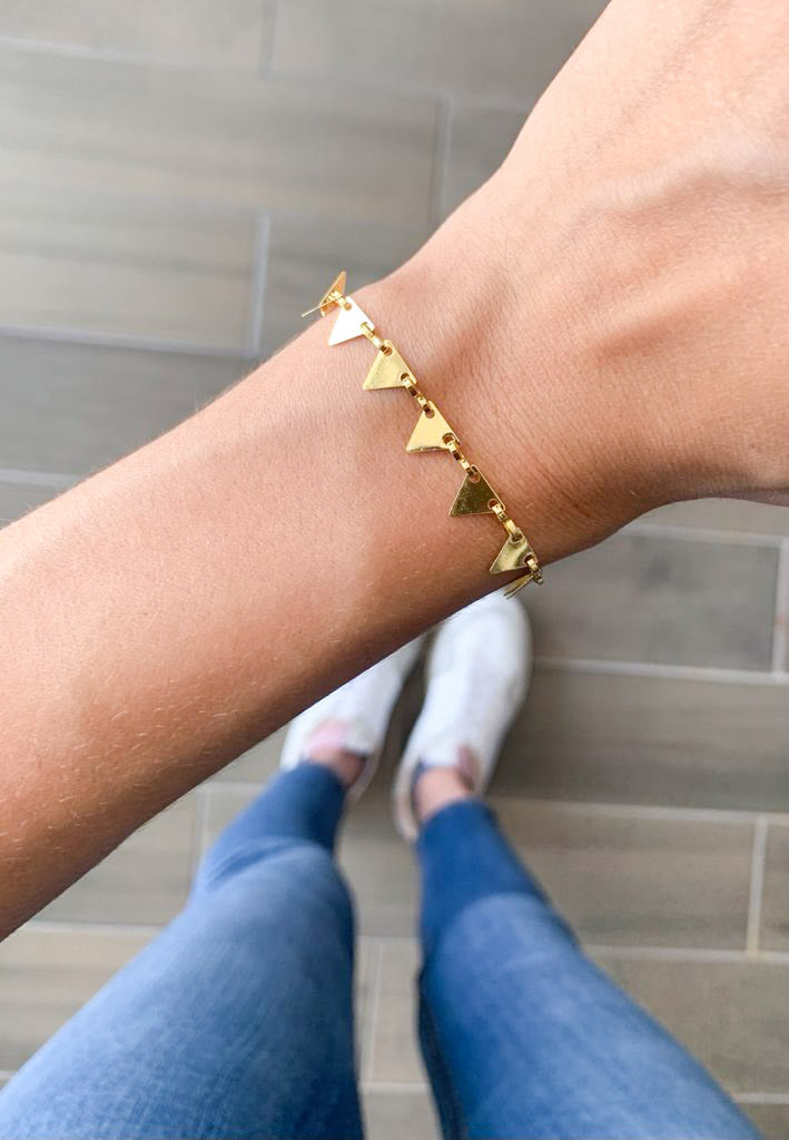 Pulsera triangulos #M18