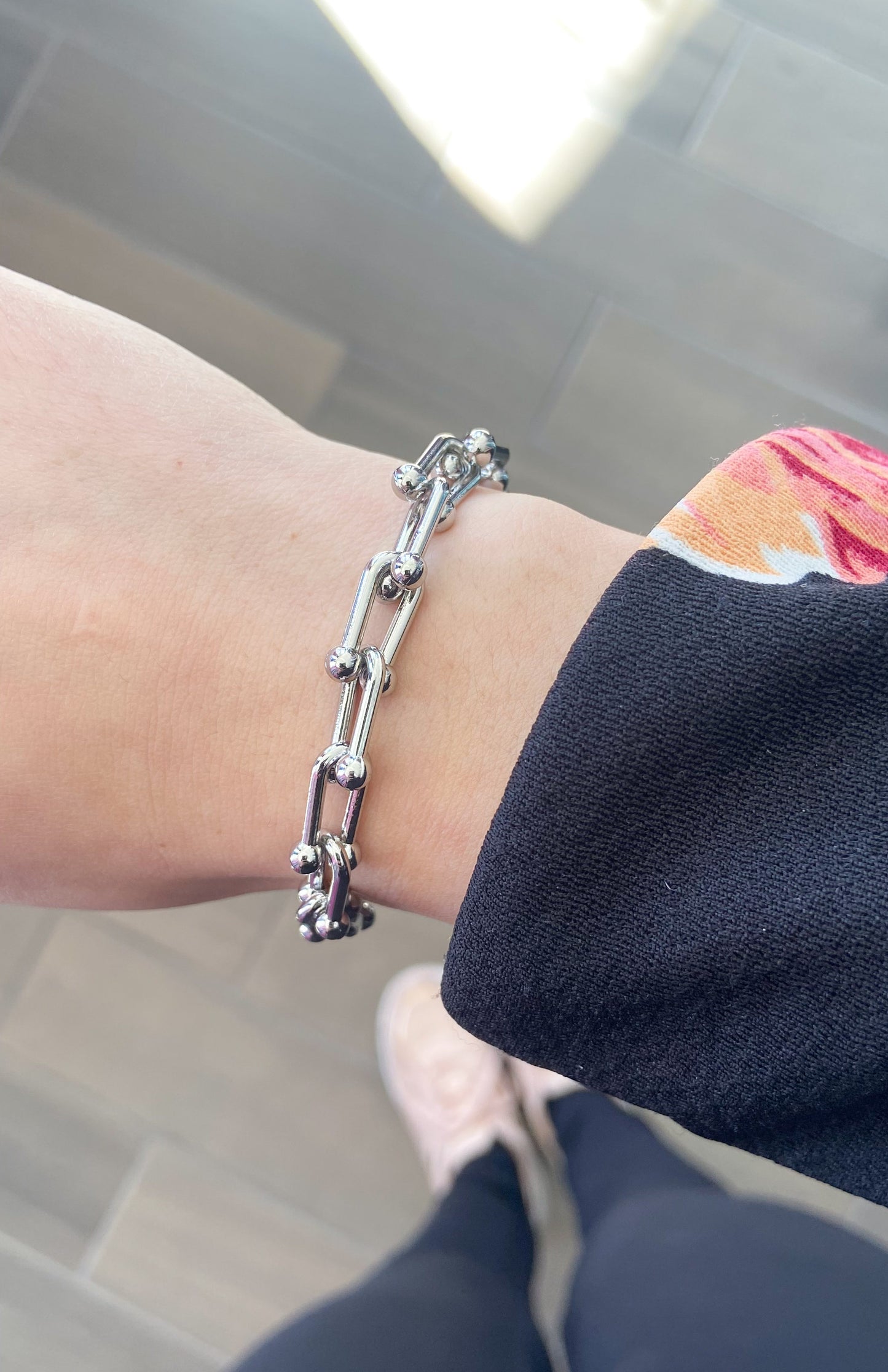 Pulsera Plata herraduras #M8.2