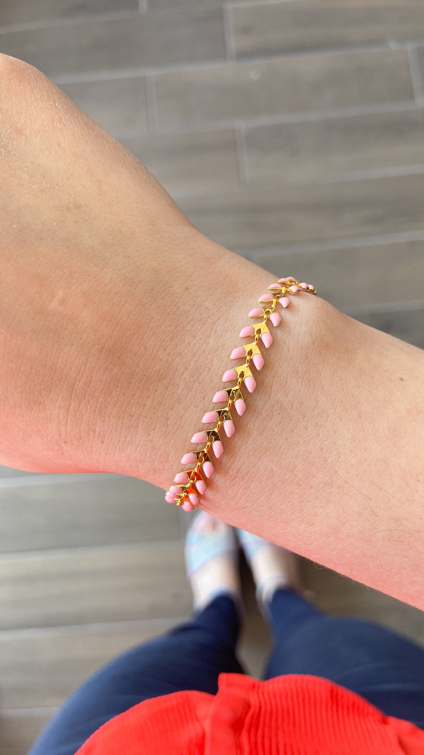 Pulsera flechas rosa #M13