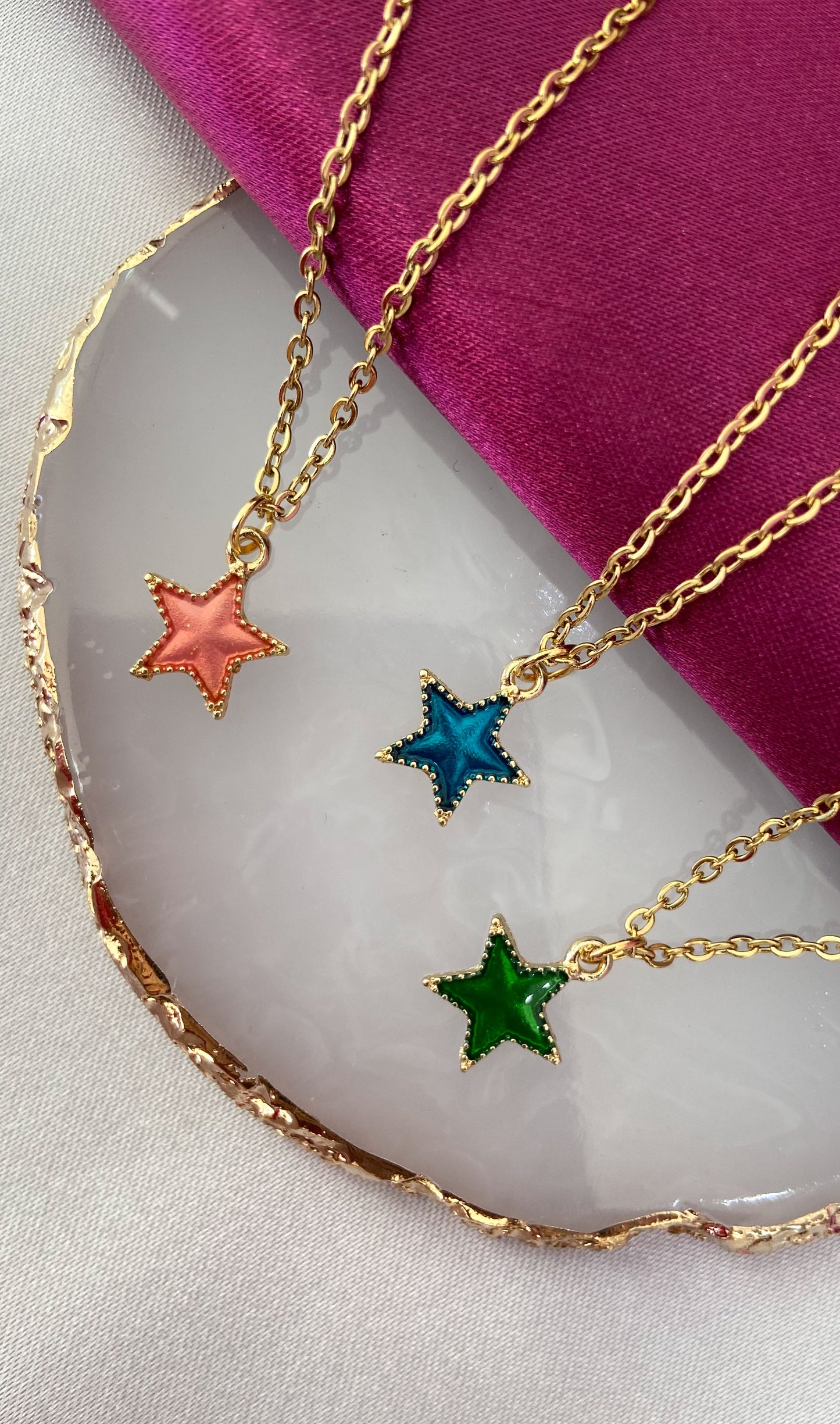Collar estrella colores #W