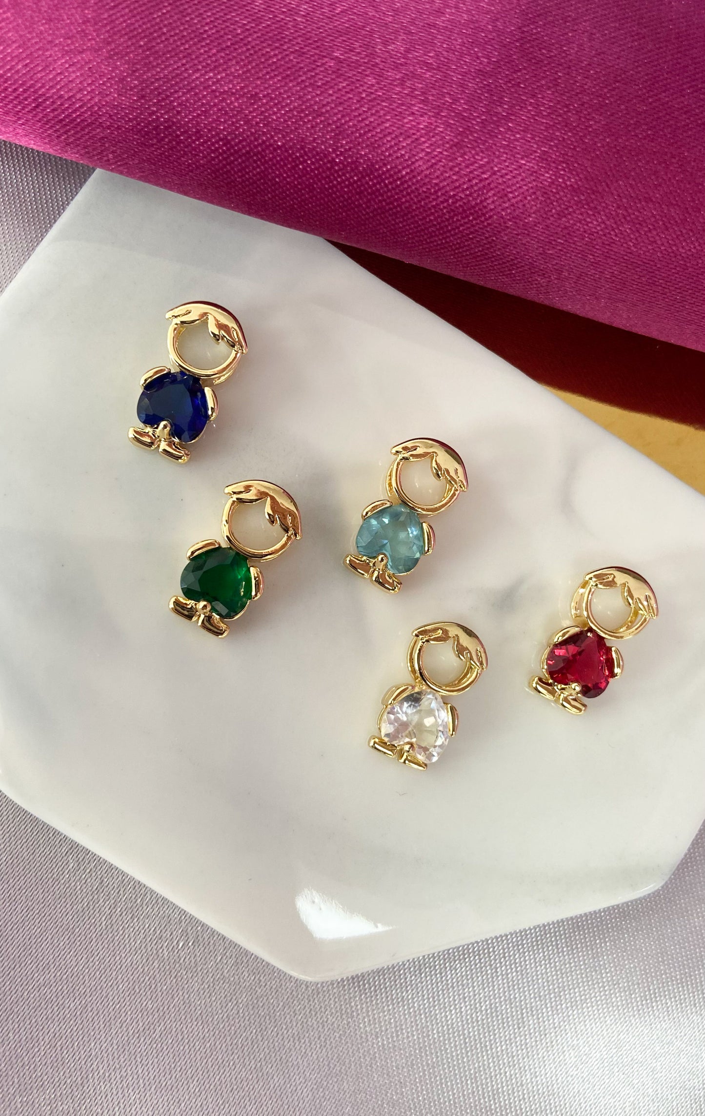 Dije niño colores zirconia #ii