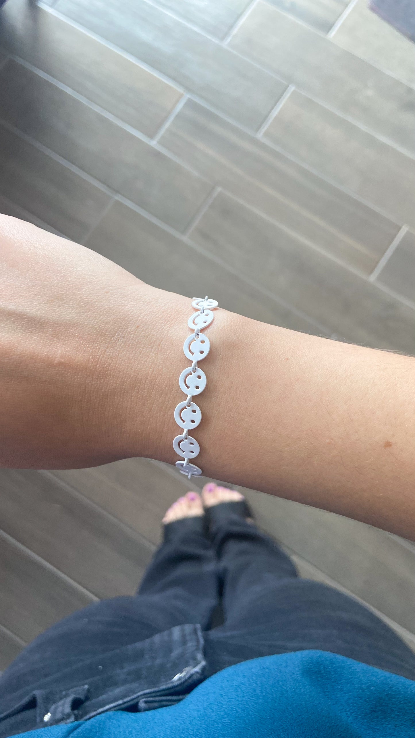Pulsera caritas felices Blanca #M15
