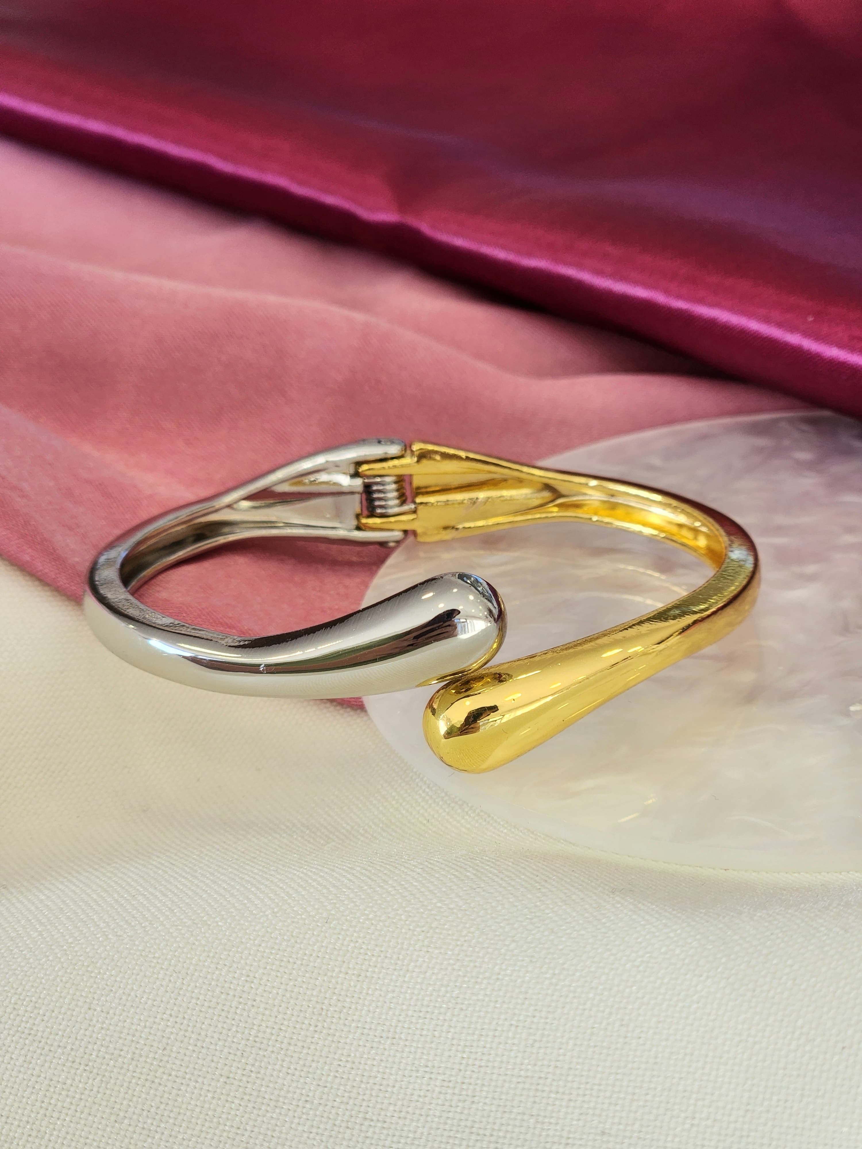 Pulsera bicolor gota delgada #A0.6