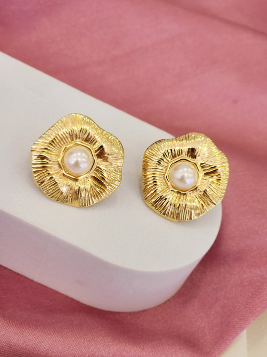 Aretes perla circulo #000