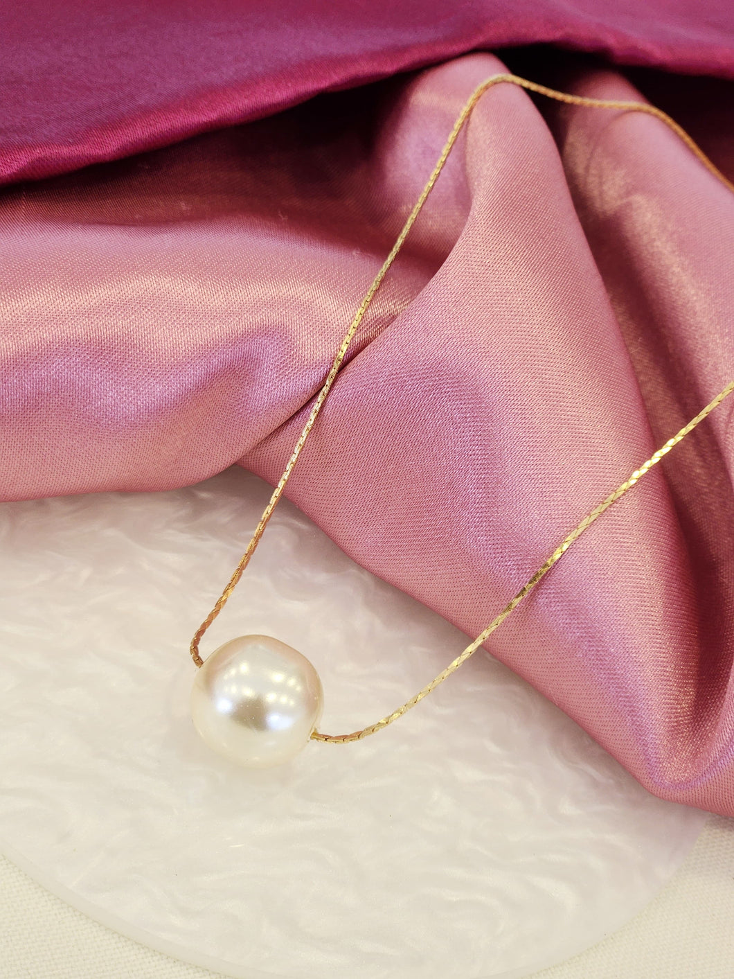Collar perla grande