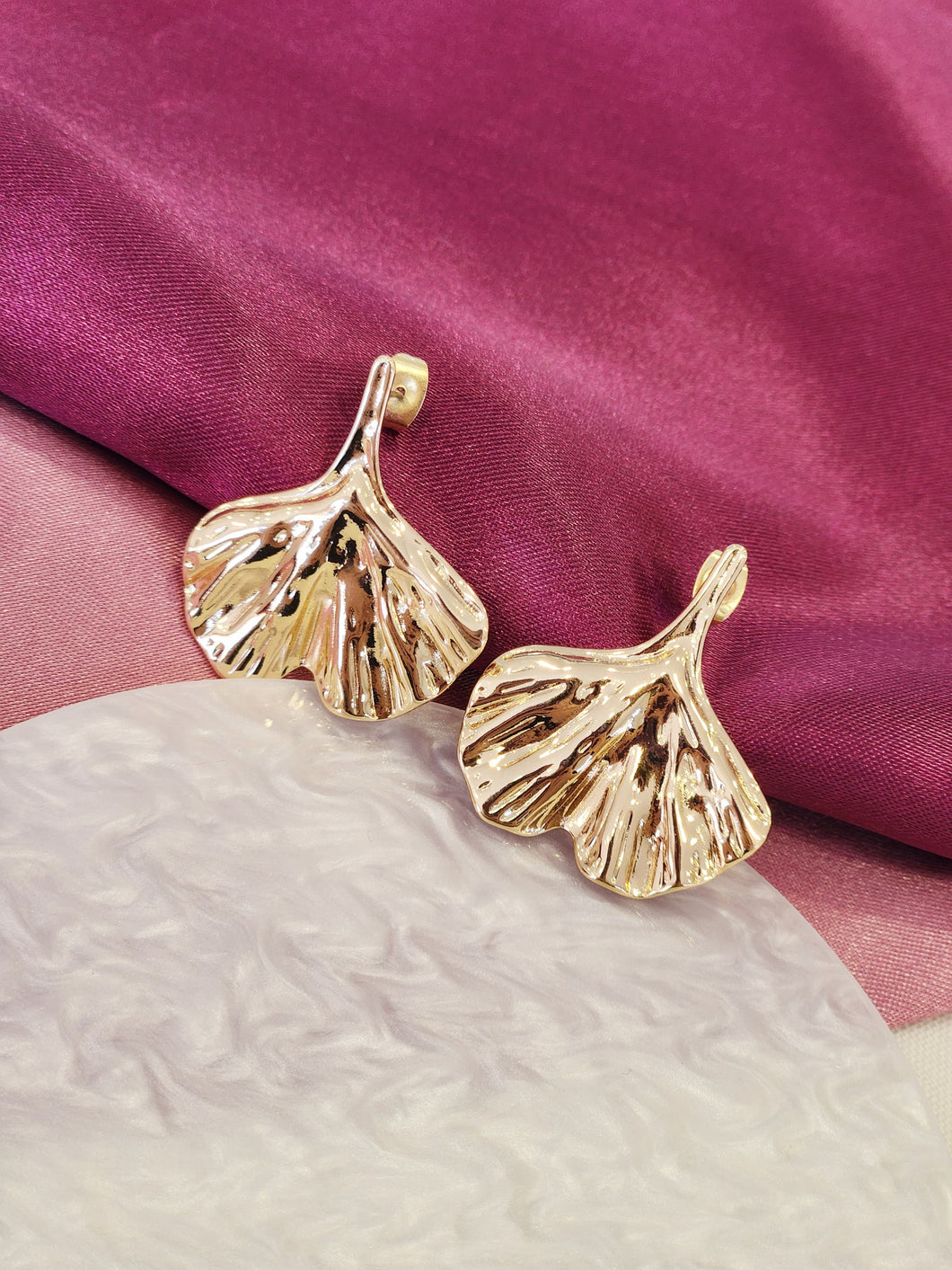 Aretes hoja simétrica #G29