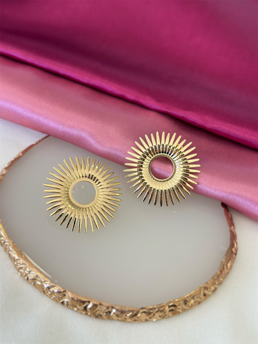 Aretes circulo destellos regulares #A11