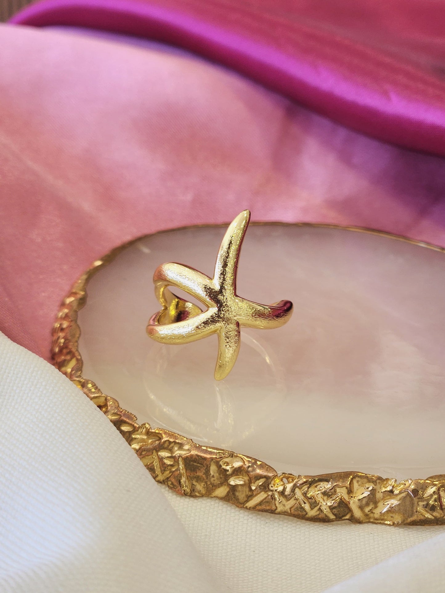 Anillo estrella de mar alargada #146C