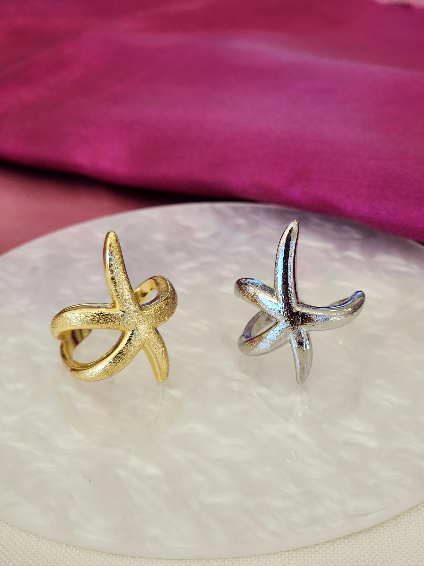 Anillo estrella de mar alargada #146C