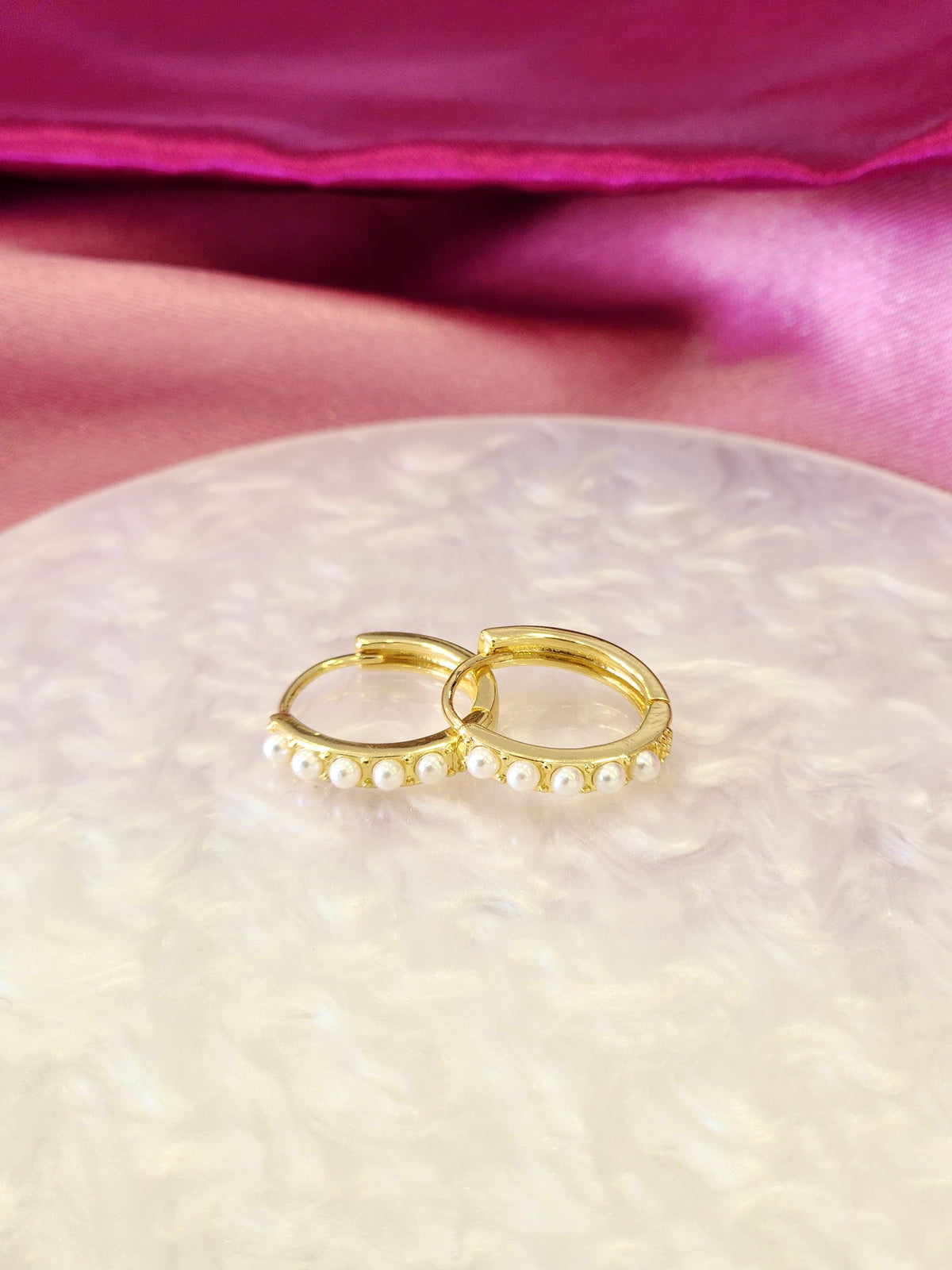 Aretes 5 Perlas #185D