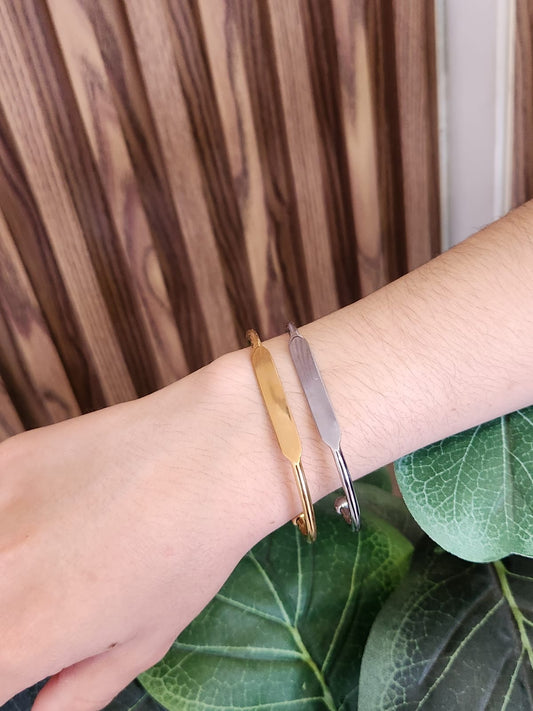 Pulsera rigida placa