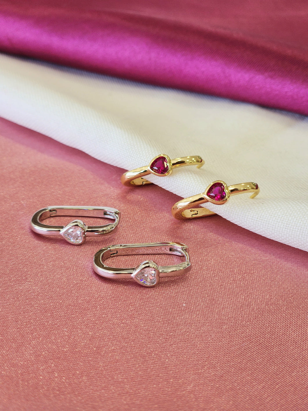 Aretes #66 ovaladas Corazon