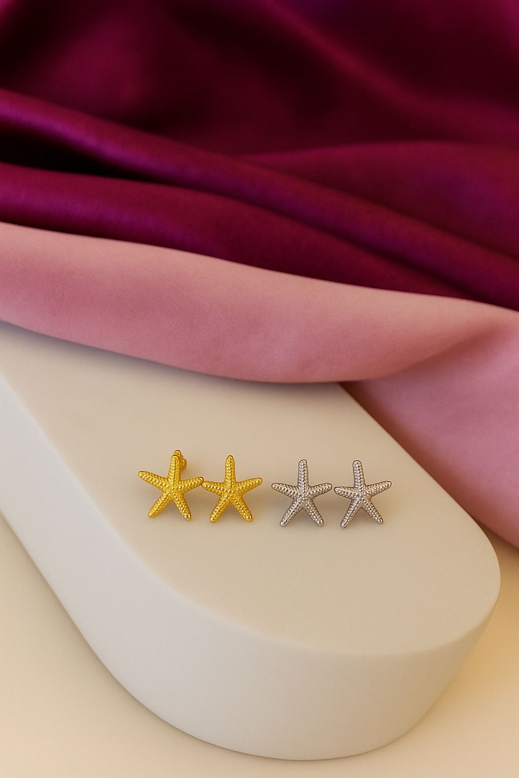 Aretes estrella mar #B10