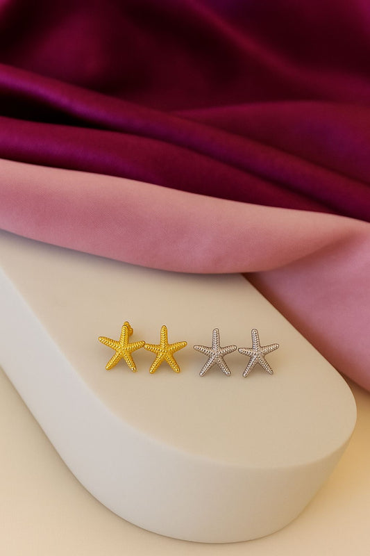 Aretes estrella mar #B10