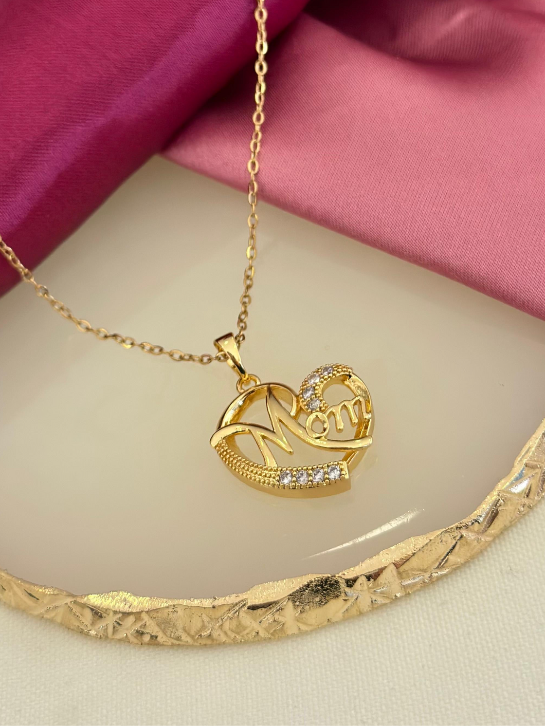 Collar mom corazon zirconia 3 #8