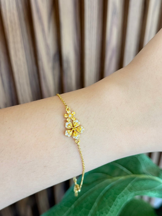 Pulsera doble flor