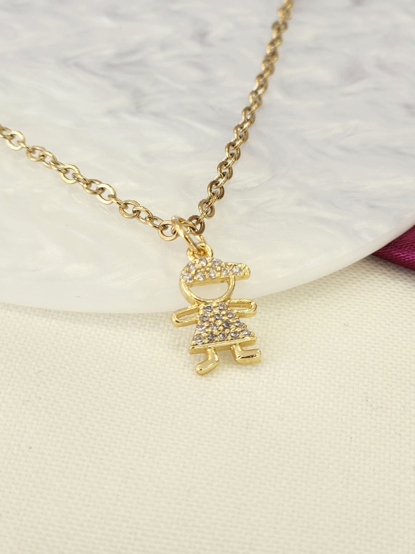 Collar niño Zirconia #T