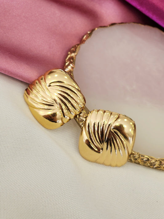 Aretes cuadrados rayados #A26