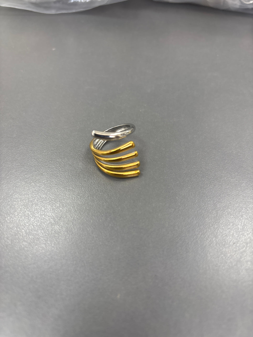 Anillo bicolor 4 tiras #2