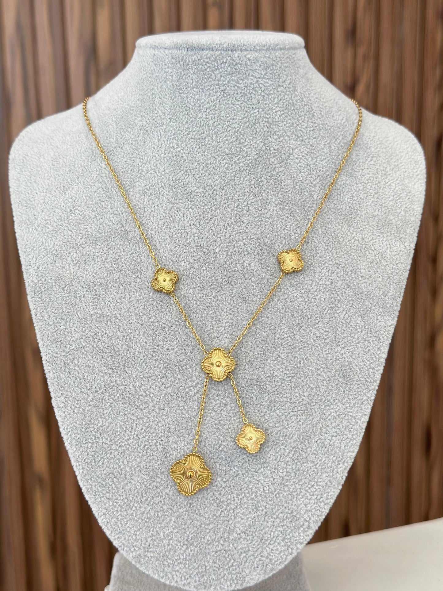 Collar trebol colgante 2 tamaños #J28 #J29