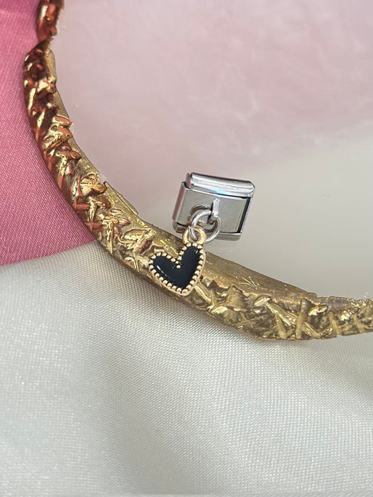 Corazon negro colgante Charm #8